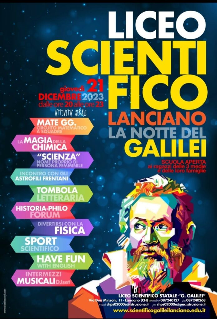 NOTTE Del GALILEI Liceo Scientifico Galileo Galilei Di Lanciano CH